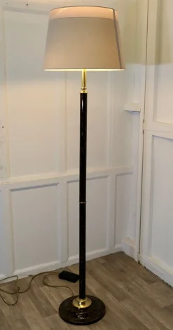 New Pamono Mid-Century Style Tortoise Shell Standard Floor Lamp, 1970s