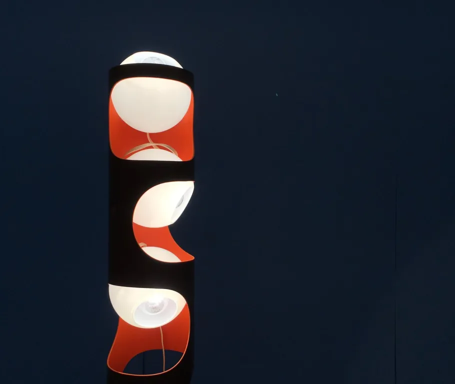 Best Pamono Mid-Century Swiss Space Age Guggerli L3 Floor Lamp by Rosemarie and Rico Baltensweiler for Baltensweiler, Set of 2