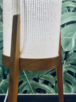 Outlet Pamono Mid-Century Teak Tripod Rocket Floor Lamp, 1950