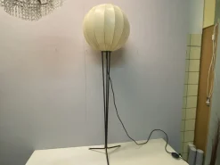 Best Pamono Mid-Century Tripod Cocoon Floor Lamp attributed to Goldkant Leuchten, 1950s