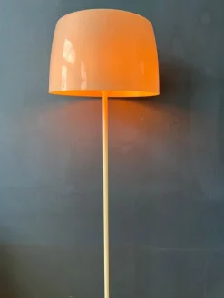 Online Pamono Mid-Century White Floor Lamp by Willem Hagoort