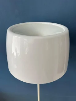 Online Pamono Mid-Century White Floor Lamp by Willem Hagoort