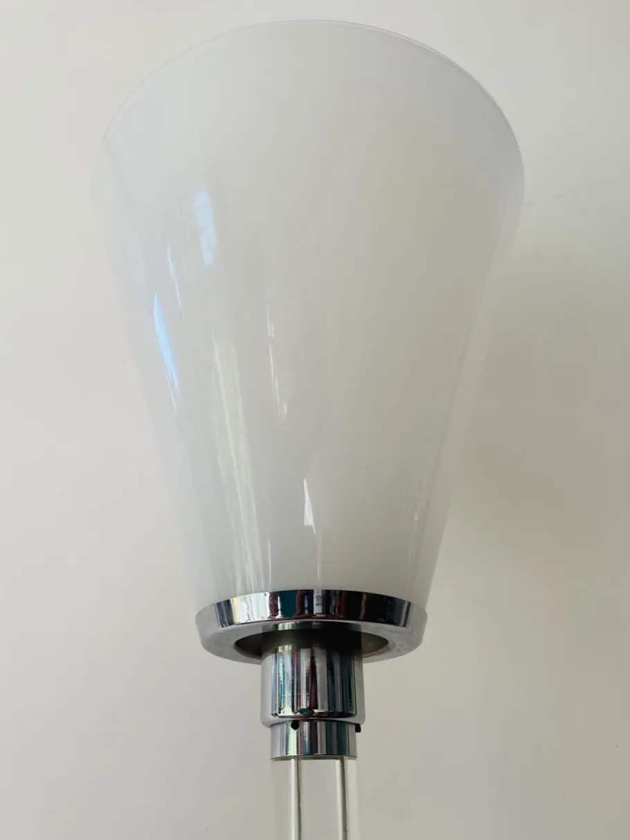 Discount Pamono Milk Glass M Design Floor Lamp by Ingo Maurer