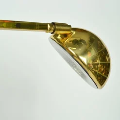 New Pamono Minimal Brass Counter Balance Floor Lamp from Sölken Leuchten, 1970s