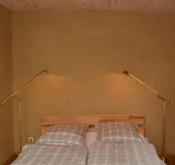 Pamono Minimal Counter Balance Floor Lamps in Brass, 1970s