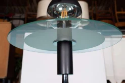 Online Pamono Minimalist Bauhaus Style Floor Lamp in Glass and Chrome