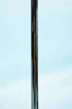 Online Pamono Minimalist Bauhaus Style Floor Lamp in Glass and Chrome