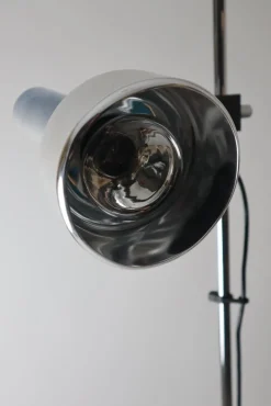 Discount Pamono Minimalist Chrome Floor Lamp from Staff, 1970s