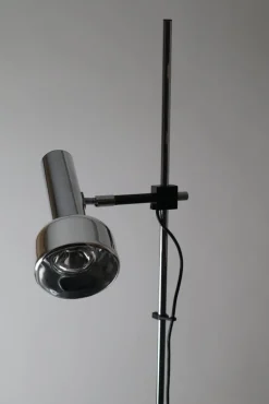 Discount Pamono Minimalist Chrome Floor Lamp from Staff, 1970s