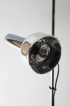 Discount Pamono Minimalist Chrome Floor Lamp from Staff, 1970s