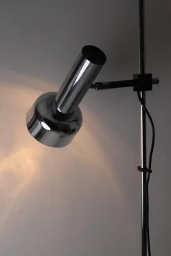 Discount Pamono Minimalist Chrome Floor Lamp from Staff, 1970s