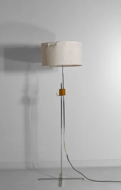 New Pamono Minimalist Floor Lamp attributed to Hans Eichenberger for Keller Metalbau, Germany, 1960