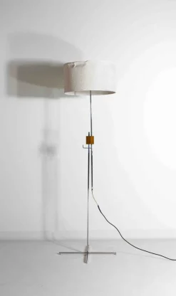 New Pamono Minimalist Floor Lamp attributed to Hans Eichenberger for Keller Metalbau, Germany, 1960