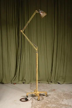 Online Pamono Model 1209 Anglepoise Trolley Floor Lamp in Original Scumble Paint by Herbert Terry, 1935