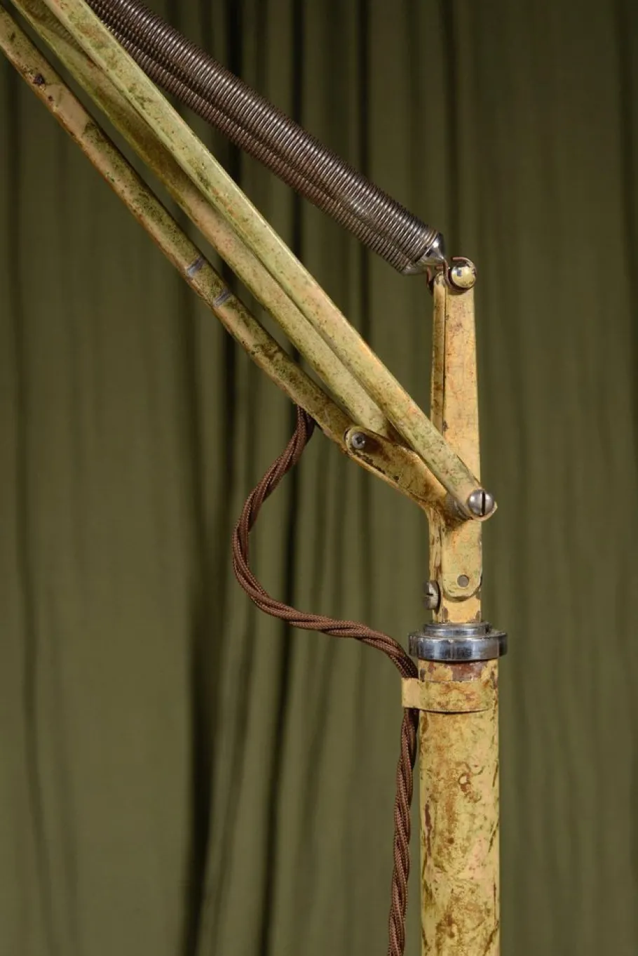 Online Pamono Model 1209 Anglepoise Trolley Floor Lamp in Original Scumble Paint by Herbert Terry, 1935