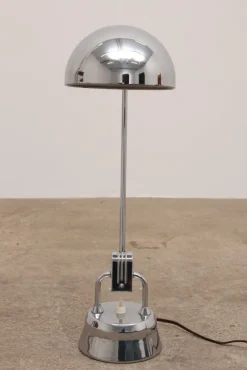 Clearance Pamono Model 600 Chrome Lamp Selected by Charlotte Perriand for Jumo, 1940s