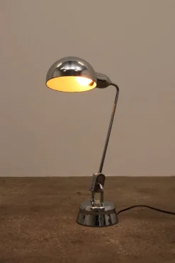 Clearance Pamono Model 600 Chrome Lamp Selected by Charlotte Perriand for Jumo, 1940s