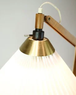 Outlet Pamono Model 325 Floor Lamp in Teak by Vilhelm Wohlert for Le Klint, 1950s