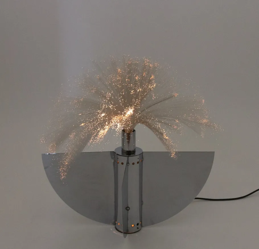 Best Pamono Model 8½ Table Lamp with Optic Fibres by Jürgen Fischer for Zanotta, 1970s