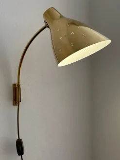 Best Pamono Model 50-055 Wall Lamp by Lisa Johansson-Pape for Orno, 1950s