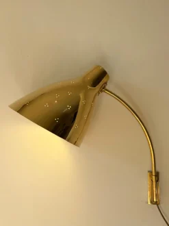 Best Pamono Model 50-055 Wall Lamp by Lisa Johansson-Pape for Orno, 1950s