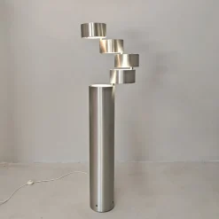 Outlet Pamono Model Domingo Cylindrical Floor Lamp by F. Sartoni for Stilux, 1970s
