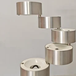 Outlet Pamono Model Domingo Cylindrical Floor Lamp by F. Sartoni for Stilux, 1970s