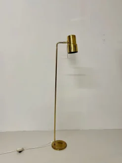 Sale Pamono Model G-154 Brass Floor Lamp by Hans Agne Jakobsson, 1960s