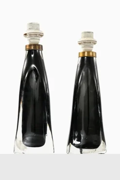 Best Pamono Model RD-1323 Table Lamps by Carl Fagerlund for Orrefors, Sweden, Set of 2