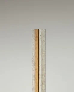 Outlet Pamono Modern Brass and Mirror Floor Lamp, 1970s