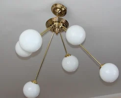 Best Pamono Modern Globe Chandelier, 1960s