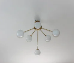 Best Pamono Modern Globe Chandelier, 1960s