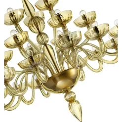 Best Pamono Modern Huge Champagne Murano Glass Chandelier by Simoeng