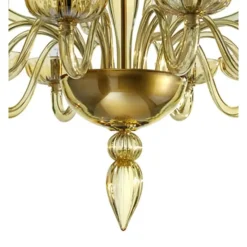 Best Pamono Modern Huge Champagne Murano Glass Chandelier by Simoeng