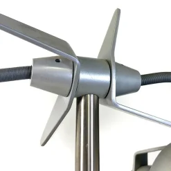 Online Pamono Modern Italian Metal and Marble Stadium Floor Lamp by Wettstein for Pallucco, 1990s