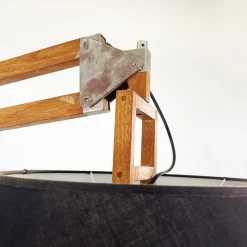 Online Pamono Modern Italian Wooden and Iron Floor Lamp Golia, 2000s