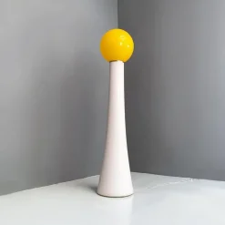 Sale Pamono Modern Italian Yellow Glass Floor Lamp by Annig Sarian for Kartell, 1970s
