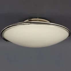 Best Pamono Modern Space Age Ceiling Lamp in White and Black Murano Glass, 1970s