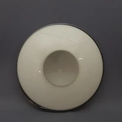 Best Pamono Modern Space Age Ceiling Lamp in White and Black Murano Glass, 1970s