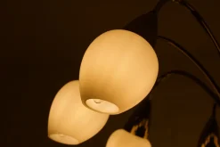 Best Pamono Modernist 9 Arm Light Light in Solid Brass from Vereinigte Werkstätten München, 1950s