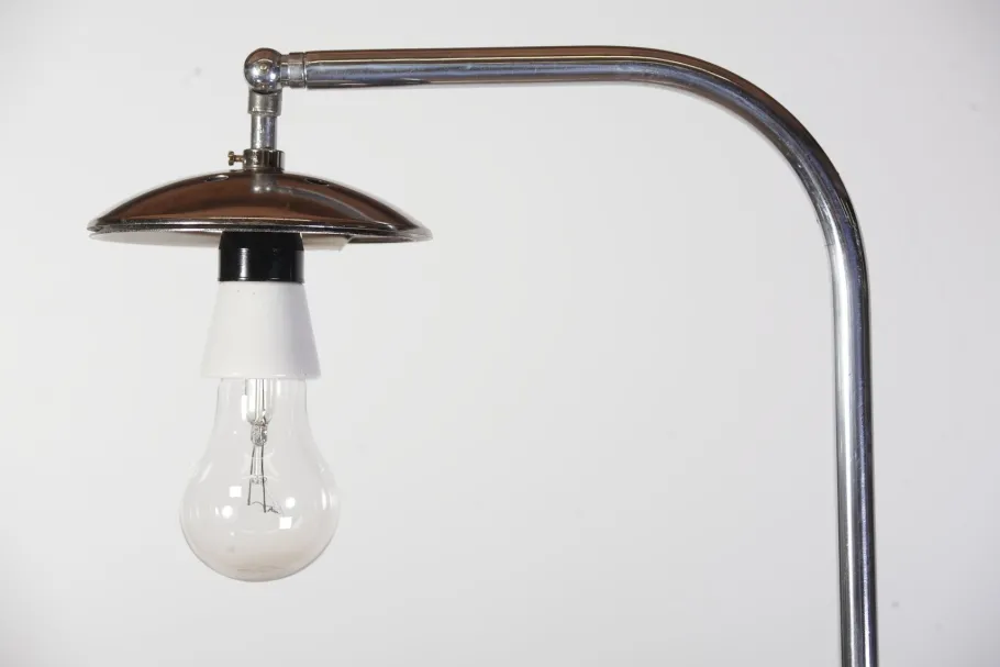 Best Pamono Modernist Chrome Model H-144 Floor Lamp by Jindrich Halabala for Up Zavody, Former Czechoslovakia, 1930s