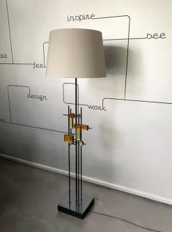 Clearance Pamono Modernist Floor Lamp by Svend Aage Holm Sorensen for Holm Sørensen & Co., Denmark, 1960s