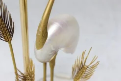 Online Pamono Monumental Gilt Brass Floor Lamp by Antonio Pavia, 1970