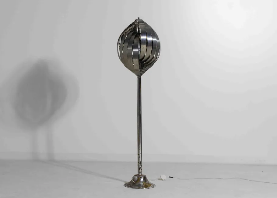 Online Pamono Moon Floor Lamp by Henri Mathieu, 1970s