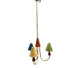 Discount Pamono Multicolored Brass Pendant, 1980s