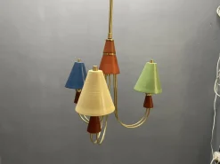 Discount Pamono Multicolored Brass Pendant, 1980s
