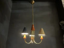 Discount Pamono Multicolored Brass Pendant, 1980s