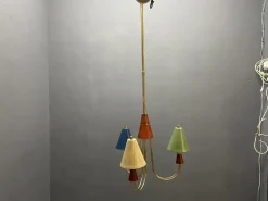 Discount Pamono Multicolored Brass Pendant, 1980s