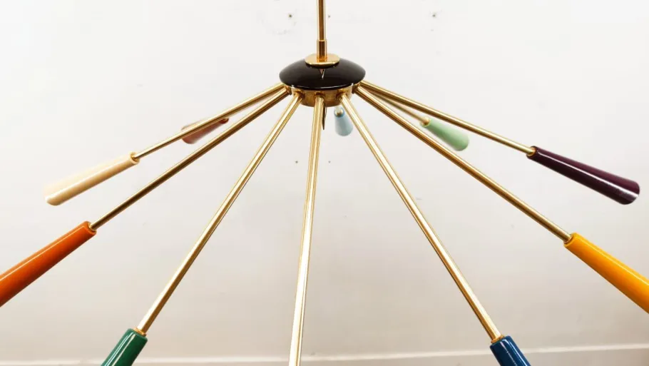 Best Pamono Multicolored Cone Sputnik Lamp