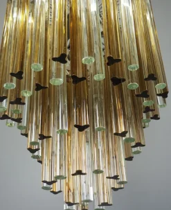 Best Pamono Murano Chandelier by Paolo Venini, 1960s
